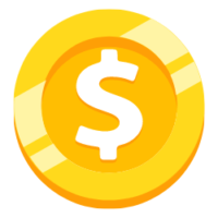 Logo Sobre Ganhar Dinheiro - Moeda dourada com símbolo do Dolar no meio